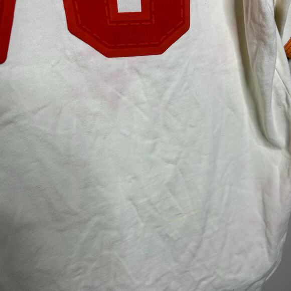 Budweiser White Red Button Up Baseball Short Sleeve Top Cotton USA Men Large L - Picture 10 of 14